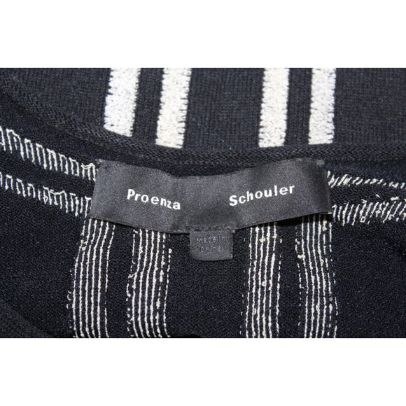 Proenza Schouler Intarsia Circle Cut Out Knit Sleeveless Top Silk/Rayon Black S - Picture 3 of 9